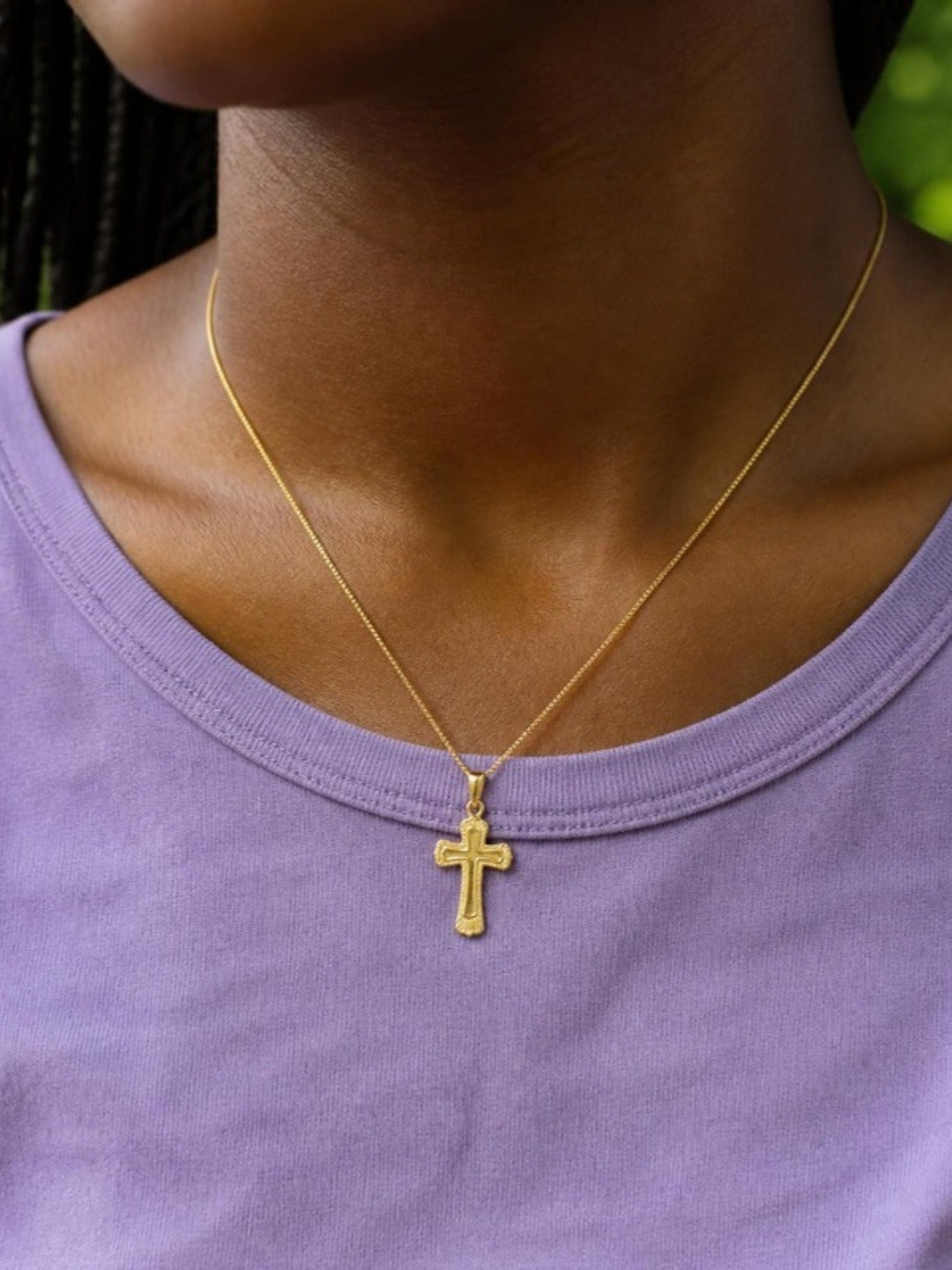 Seville Cross worn on the Siena Chain – Gemmies
