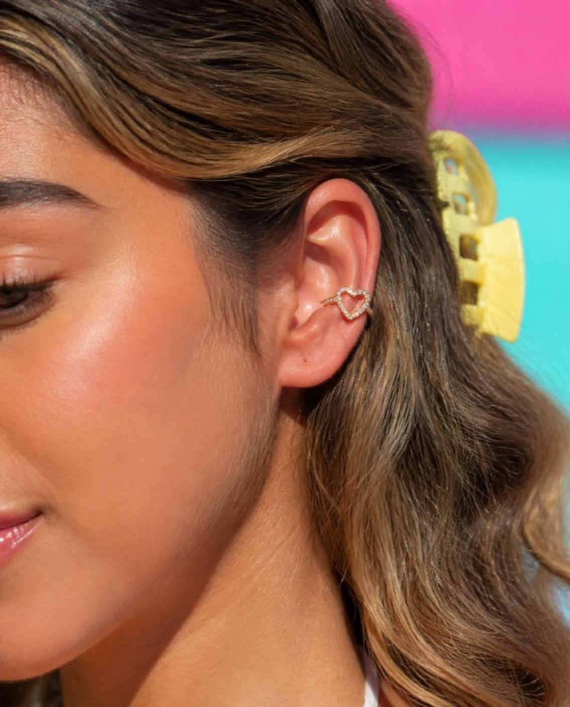 The Ruby Ear Cuff worn – Gemmies