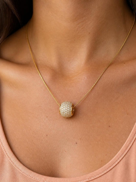 Elba Bead worn on the Siena Chain – Gemmies