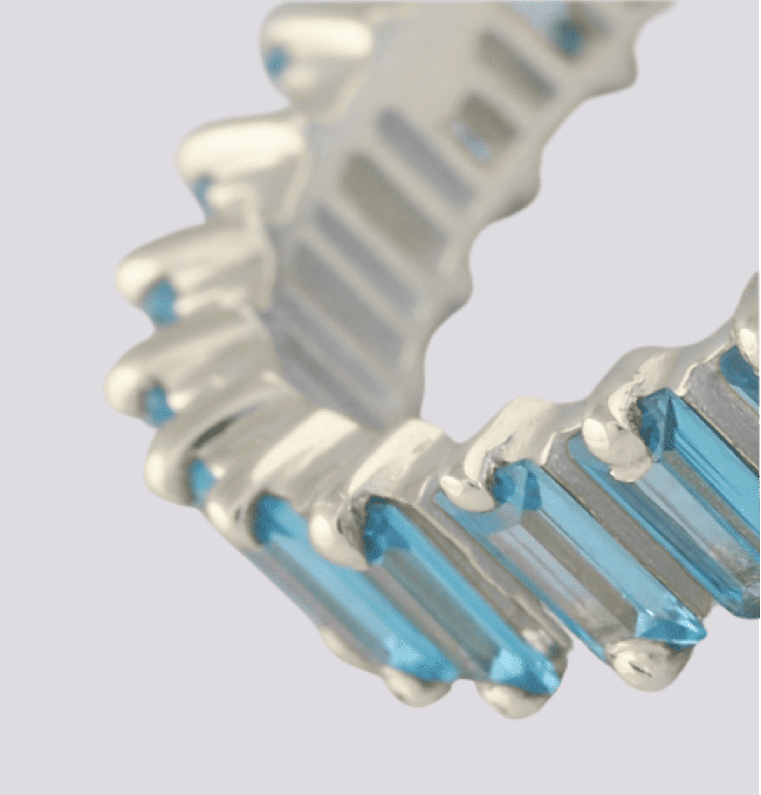 Eli baguette Eternity band