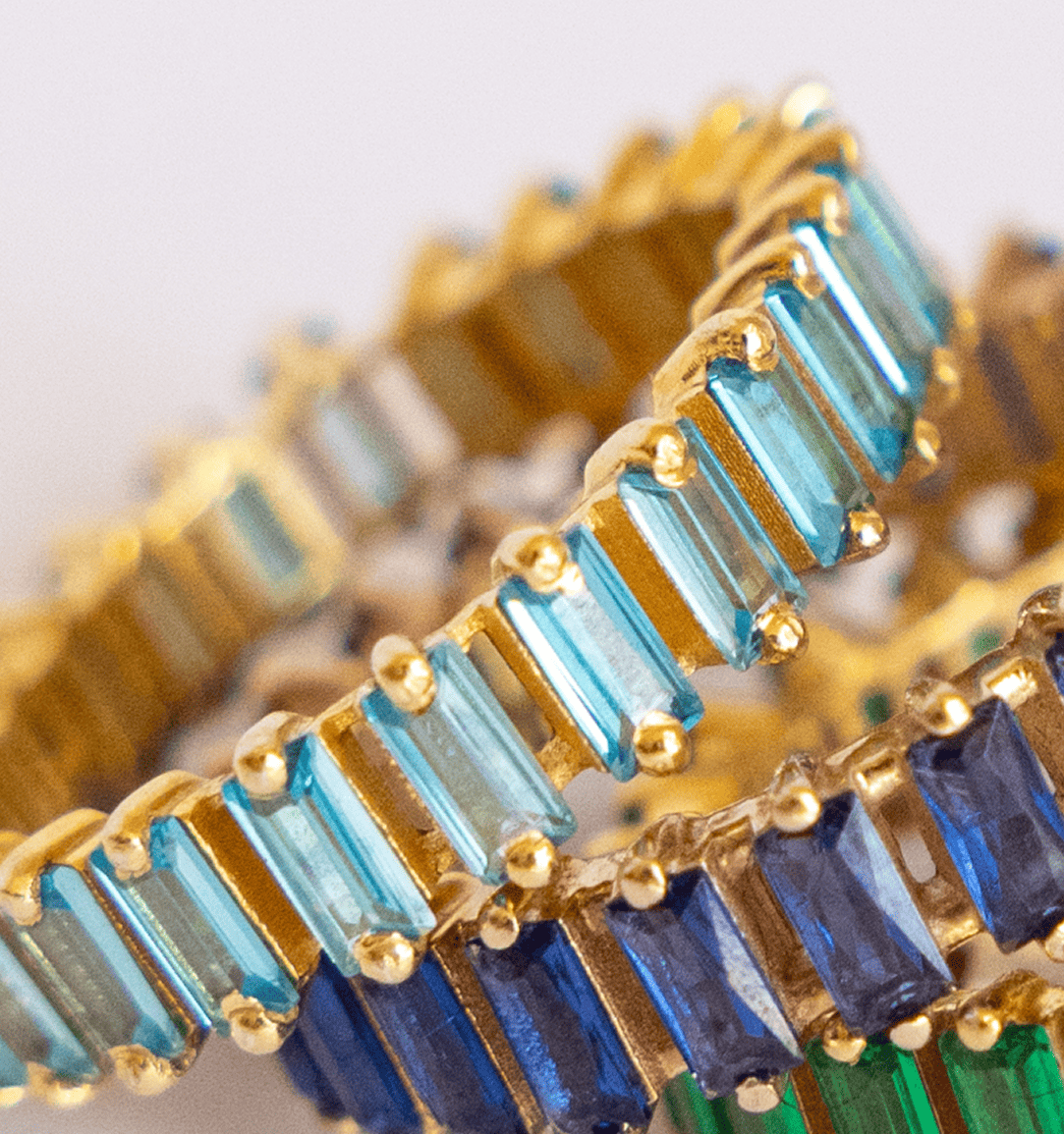 Eli baguette Eternity band