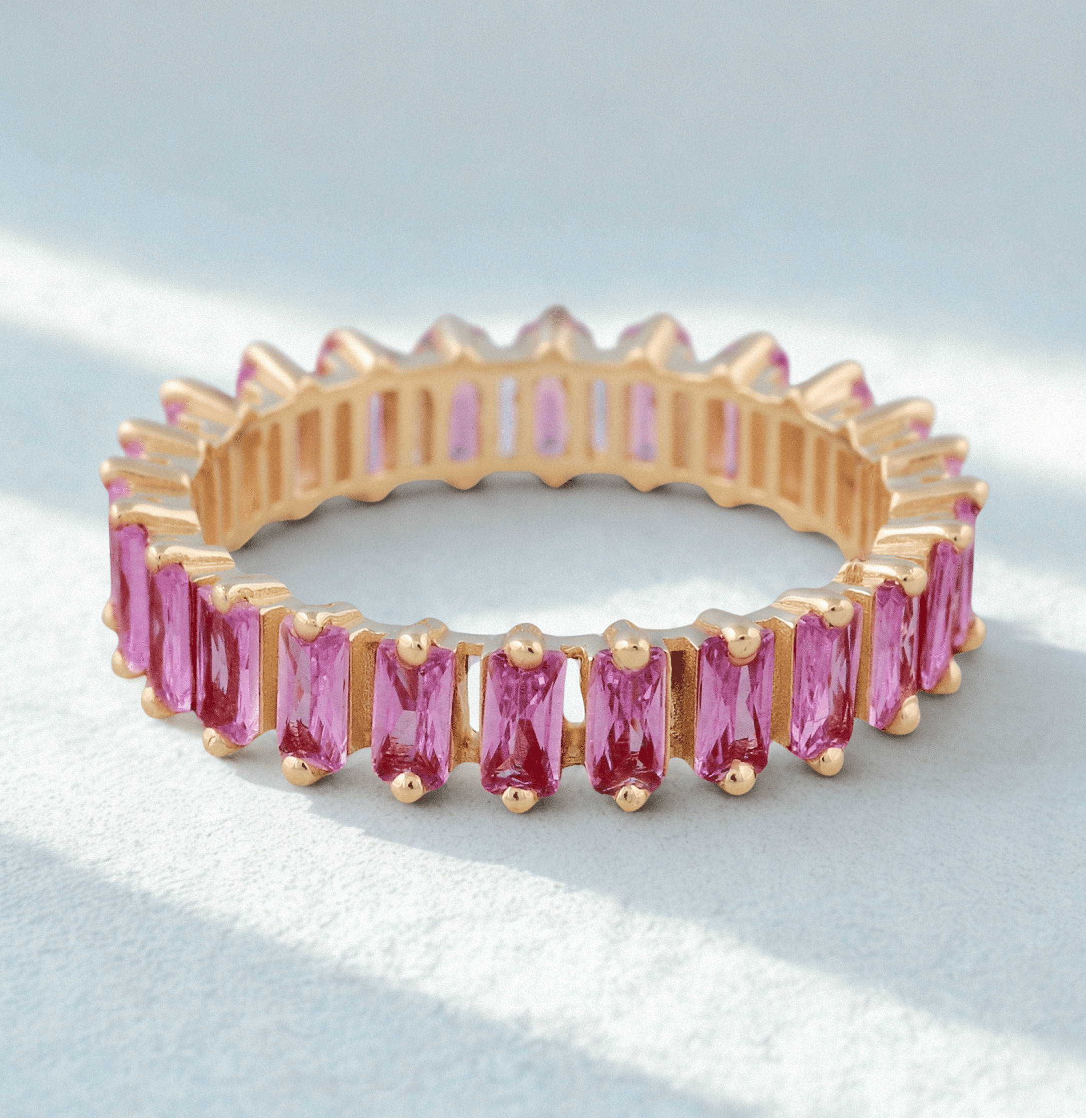 Eli baguette Eternity band