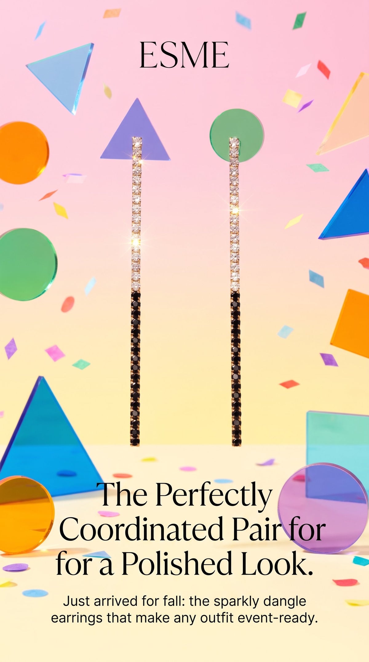 The Esmé Drops: the perfectly coordinated pair for a polished look
