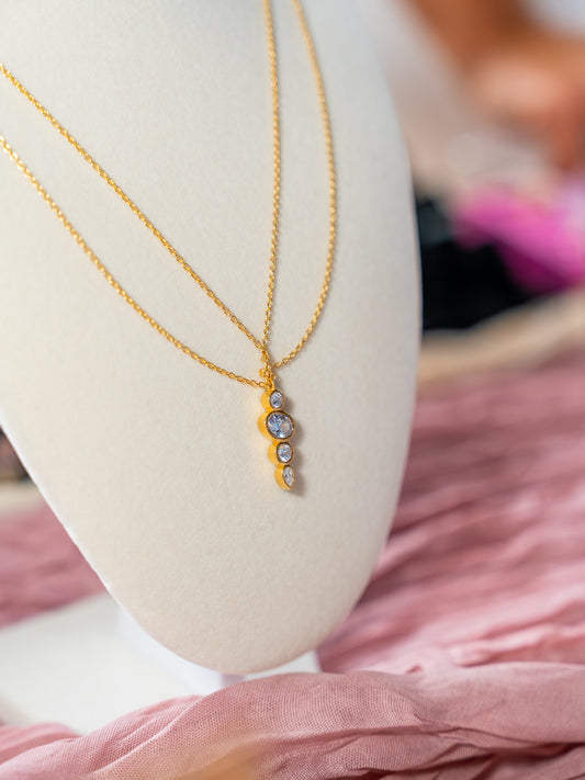 Mykonos Necklace on display at the Gemmies x Kiki event