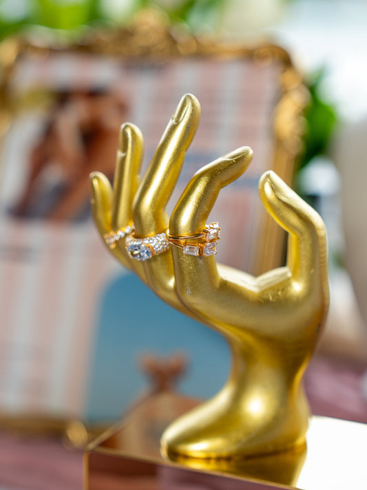 Monaco Ring and Dubai Ring on display at the Gemmies x Kiki event